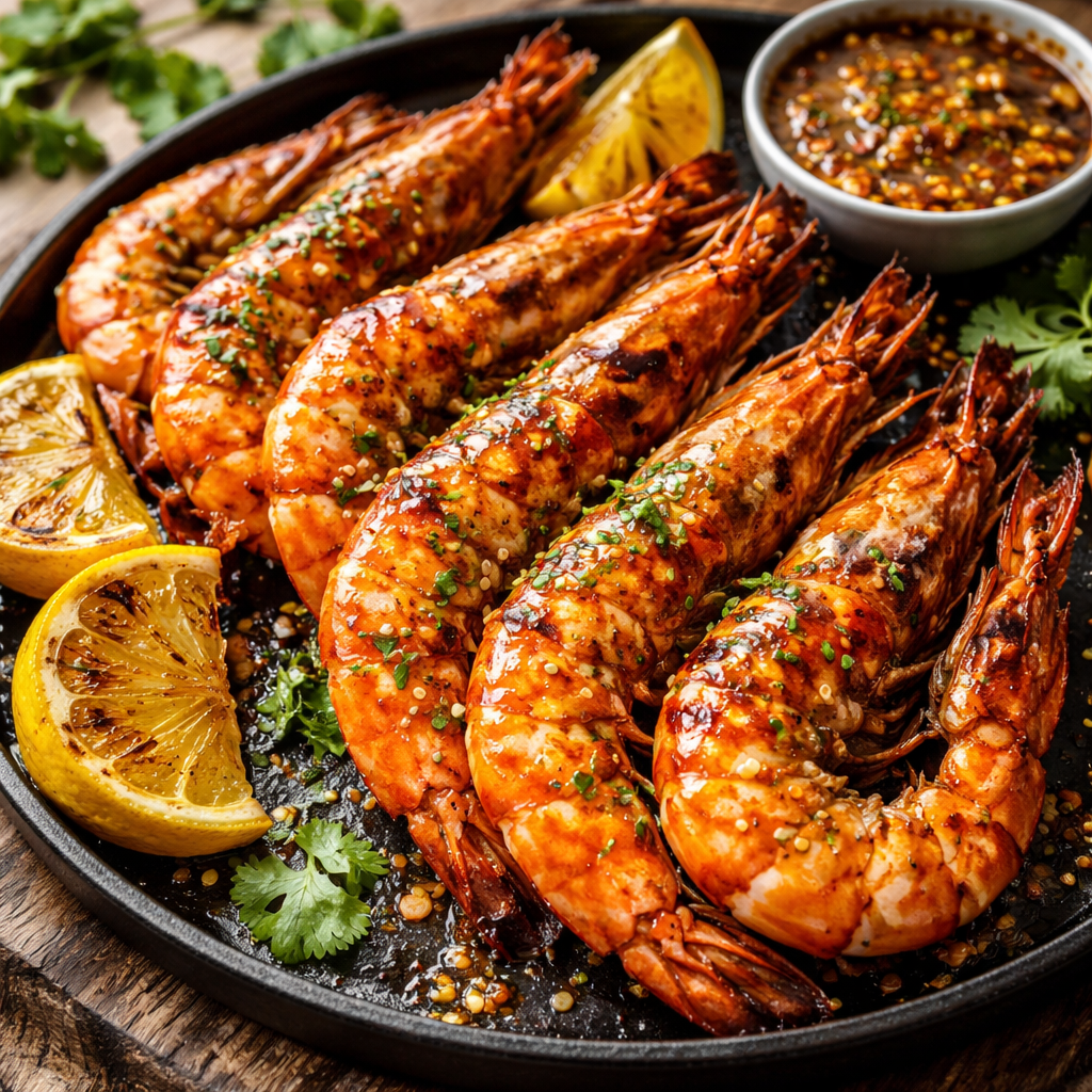 Udang bakar madu Mang Engking
